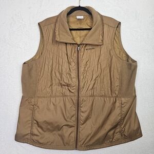 Columbia Mix It Around Vest Camel Brown Womens Size 3X